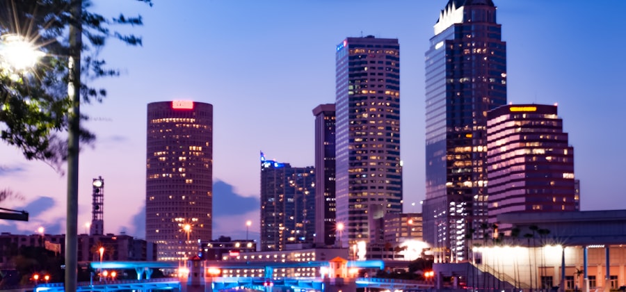 Tampa at golden hour